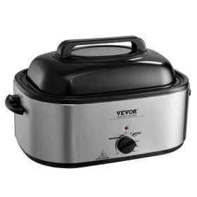 Electric Roaster Oven, 26 QT Turkey Roaster Oven with Self-Basting Lid, 1450W Roaster Oven with Defrost & Warm Function, Adjustable Temperature