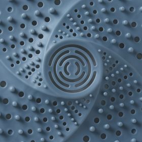 1pc Practical Hair Catcher; Shower Filter; Sink Plug; Floor Drain Filter; Anti-Blocking Bath Bathroom Stopper; Toilet Drain Plug Tool; Basin Stop (Color: Blue)